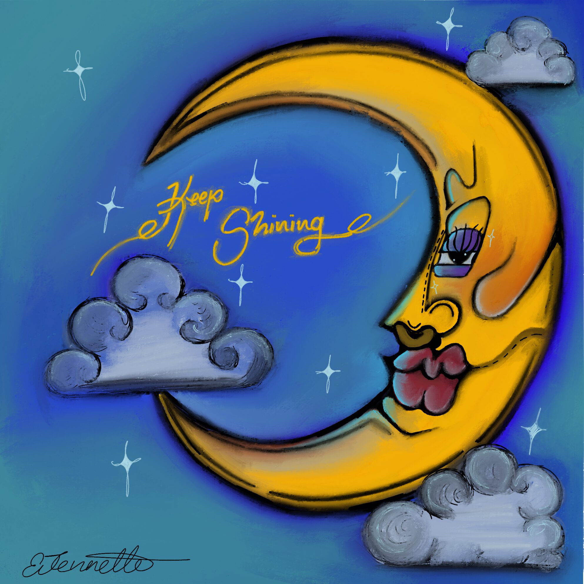 B2 "Keep Shining" Print